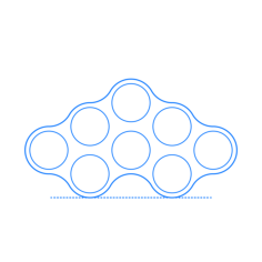 Furniture Bookcases Cloud Bookcase Silhouette Svg Vector, Free Vectors File